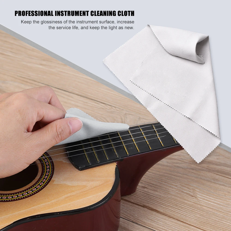 8-30PCS Instruments Cleaning Cloths Microfiber Polish Cloth Violin Cleaning Clot