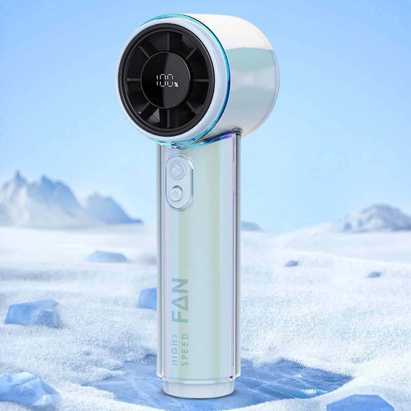 Handheld Fan 3000Mah Rechargeable 100-Level Speed Adjustable Desktop Fan Cooling