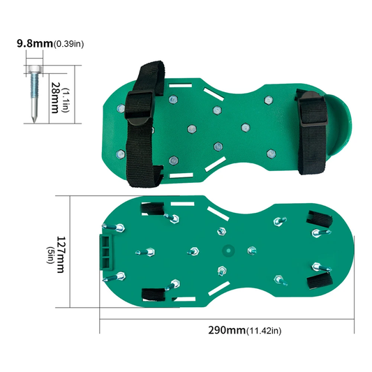 28Mm/42Mm/55Mm Lawn Aerator Shoes Gardening Shoes Garden Spike Shoes Grass Aerat