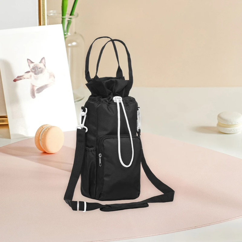 Water Bottle Holder with Strap Adjustable Strap Crossbody Water Bottle Bag with