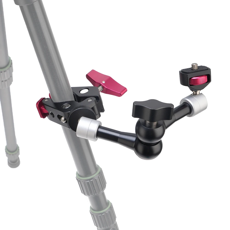 Magic Arm Clamp 1/4'' and 3/8'' Thread and 7/11'' Adjustable Friction Power Articul