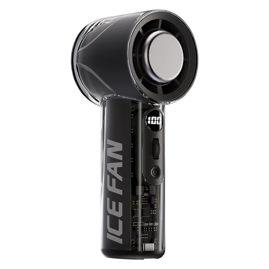 3000Mah Handheld Turbo Fan LED Digital Display Adjustable High-Speed Fan Recharg