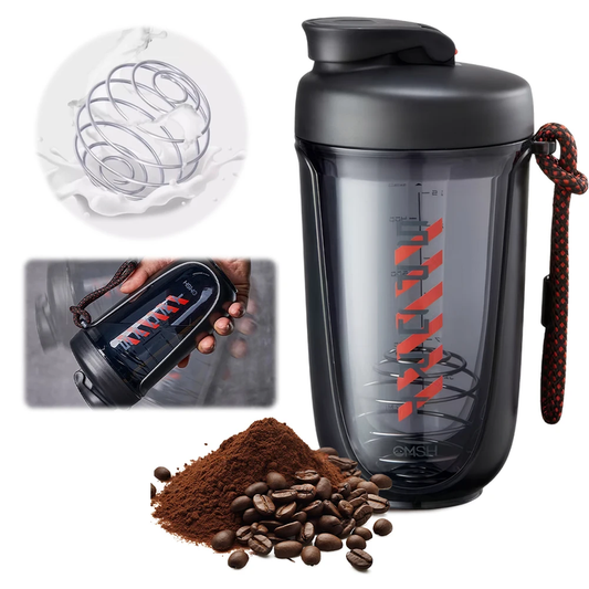 590Ml Sports Shaker Bottles with Shaker Ball Whey Protein Powder Mixer Bottle Le