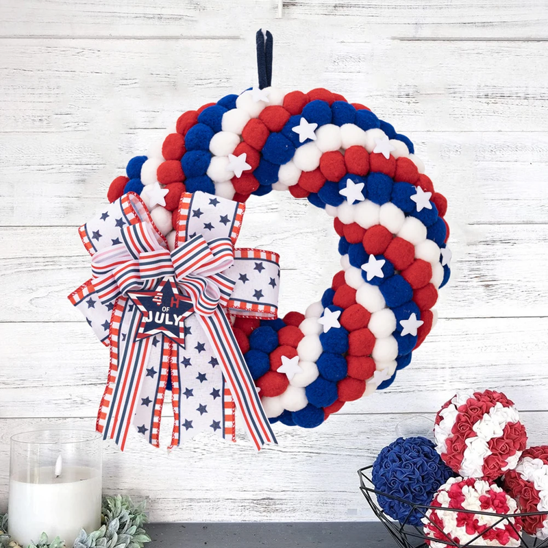 Love Wreath Independence Day Wreath Memorial Day Ornament