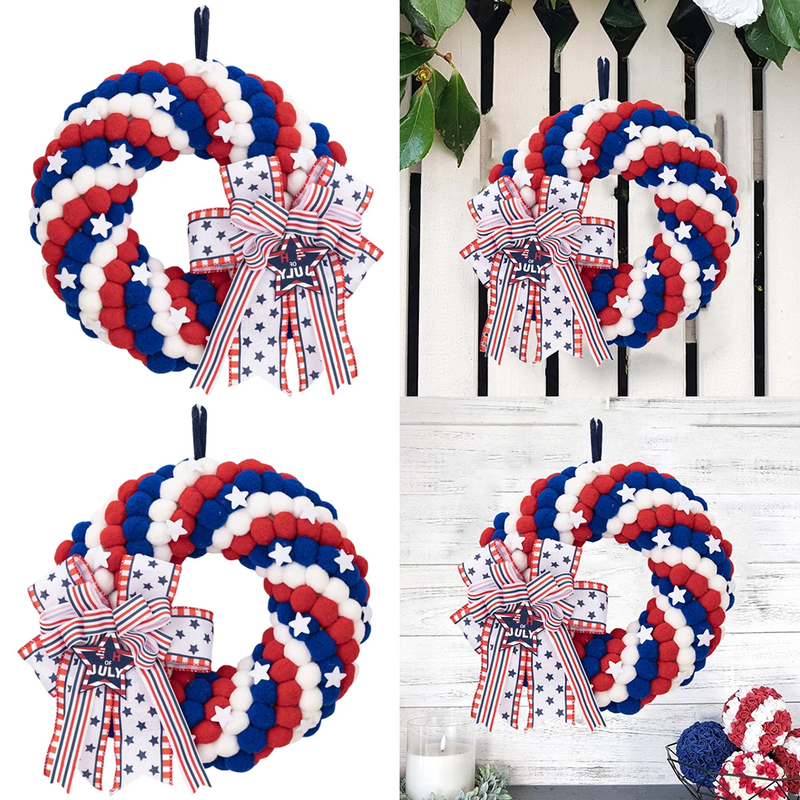 Love Wreath Independence Day Wreath Memorial Day Ornament