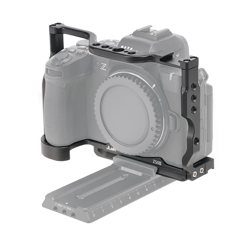Camera Cage Aluminum Alloy Video Cage for Nikon Z50II Mirrorless Camera with Col