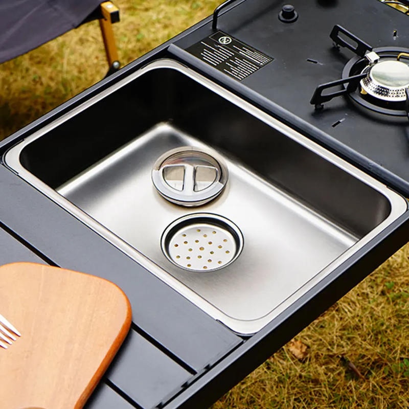 Stainless Steel Drain Basket Large Capacity IGT Folding Basket Leak Proof Dishwa