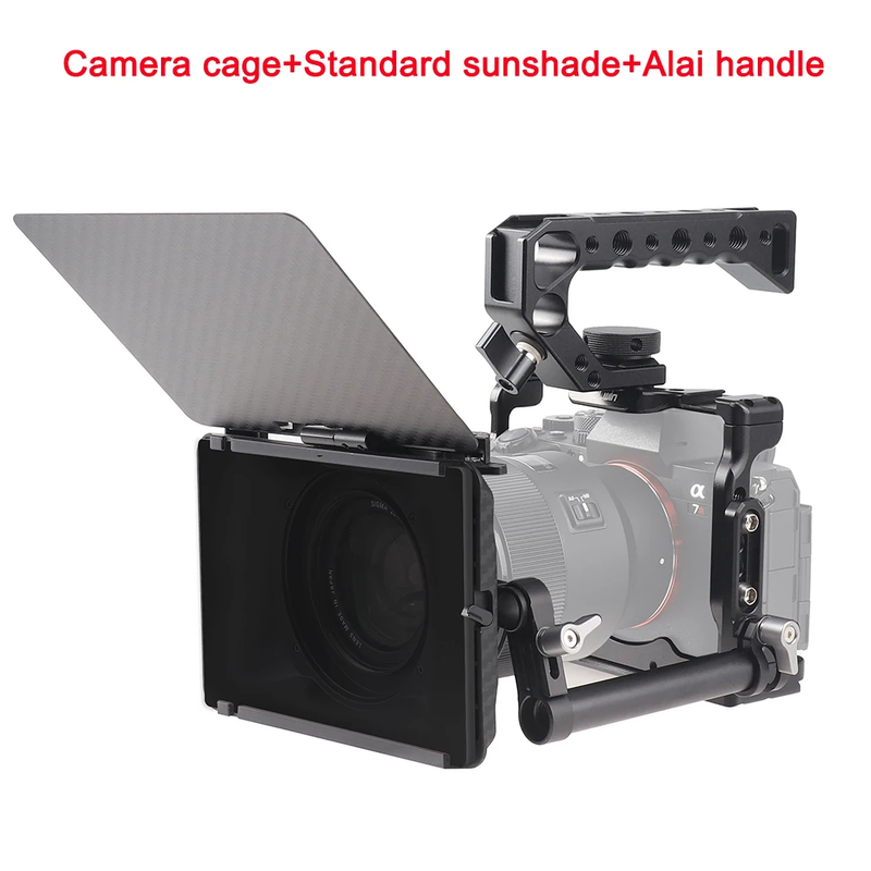 Camera Cage for Sony A7RV Aluminum Alloy Cage A7R5 to Mount Tripod Monitor Photo
