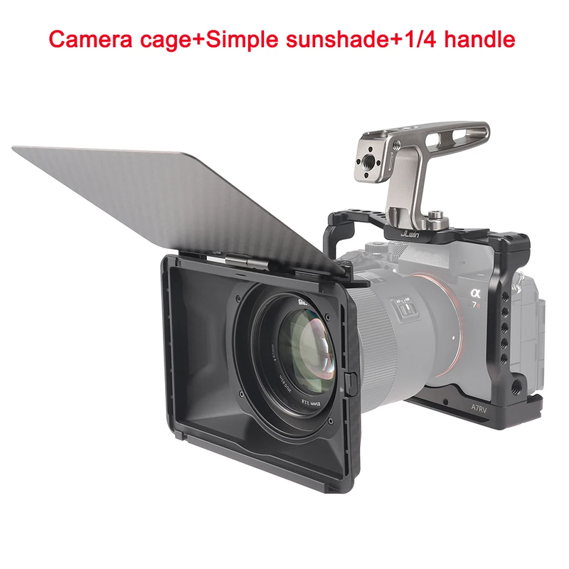 Camera Cage for Sony A7RV Aluminum Alloy Cage A7R5 to Mount Tripod Monitor Photo
