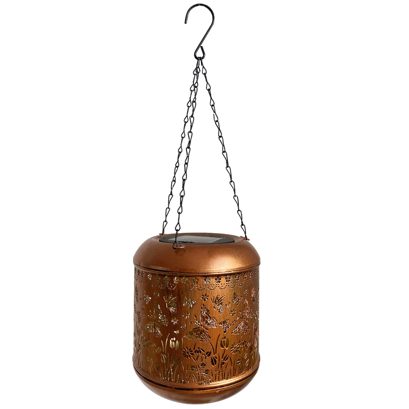 LED Solar Lantern IP65 Waterproof Outdoor Hanging Light Warm Light Landscape Dec