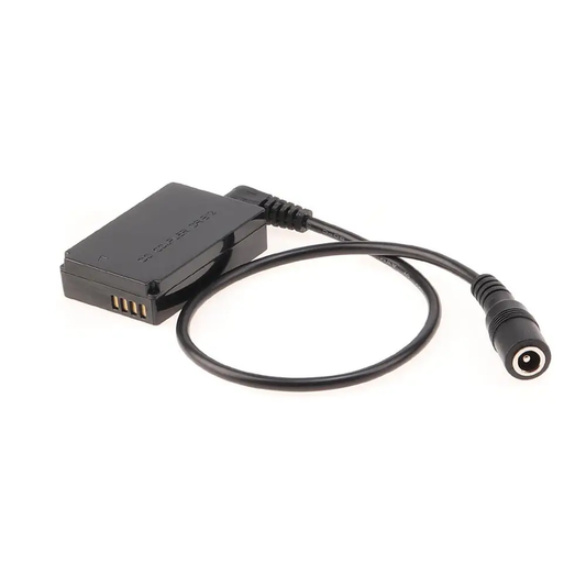 LP-E12 Dummy Battery Adapter DC Coupler 5.5*2.1Mm Cable for Canon EOS M M2 M10 M