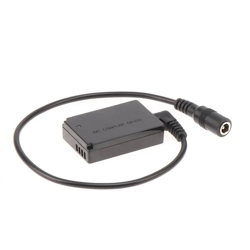 LP-E12 Dummy Battery Adapter DC Coupler 5.5*2.1Mm Cable for Canon EOS M M2 M10 M