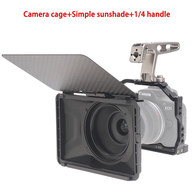 FOTGA R50 Cage for Canon R50 Camera with Quick Release Plate for Arca-Swiss Dual