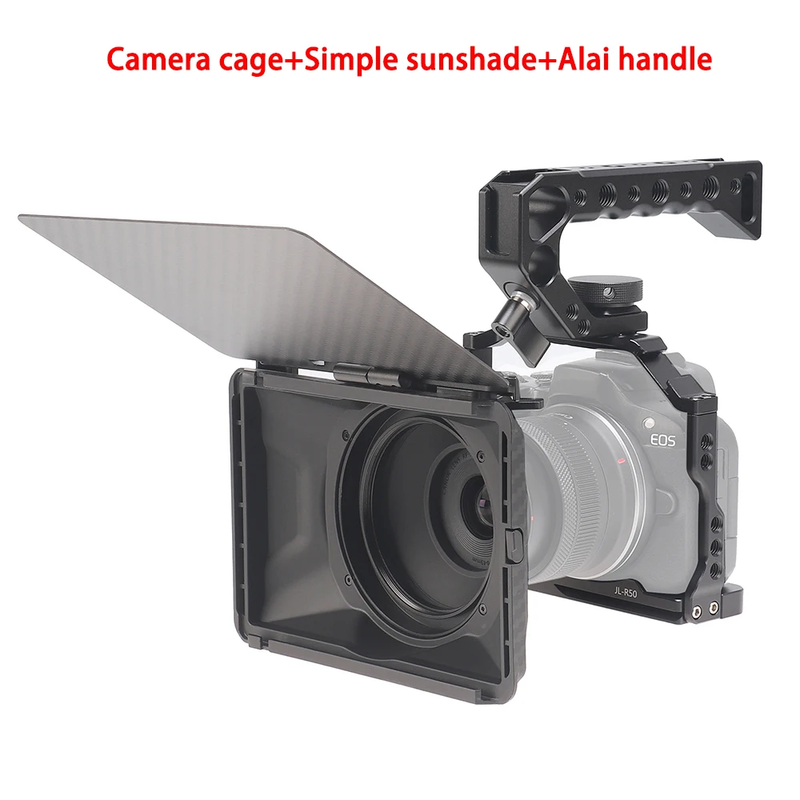 FOTGA R50 Cage for Canon R50 Camera with Quick Release Plate for Arca-Swiss Dual
