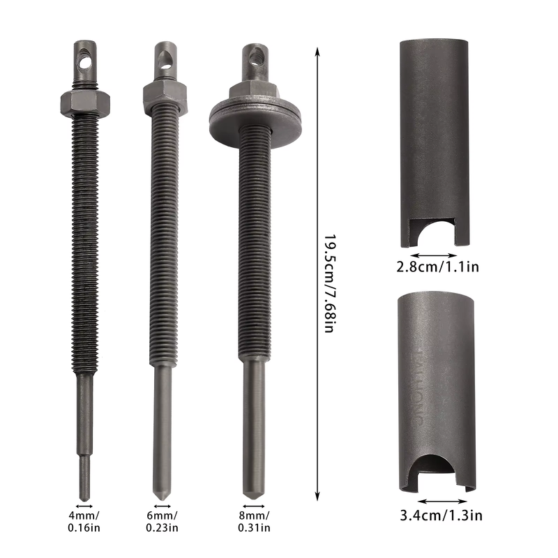 8PCS Motorcycle Bearing Pullers 9-30Mm Motorcycle Internal Bearing Removal Tool