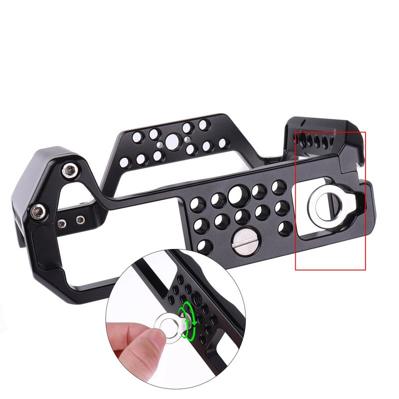 Camera Cage Aluminum DSLR Camera Cage Kit Support for Fuji XT4 Photography Camer