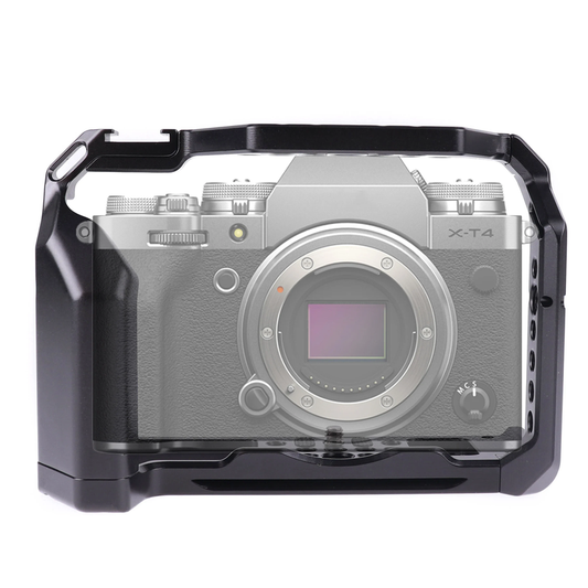 Camera Cage Aluminum DSLR Camera Cage Kit Support for Fuji XT4 Photography Camer
