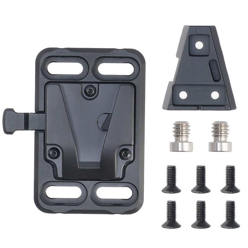 V-Mount Battery Plate V Lock Battery Mounting Plate with 1/4''-20&3/8''-16 Threade