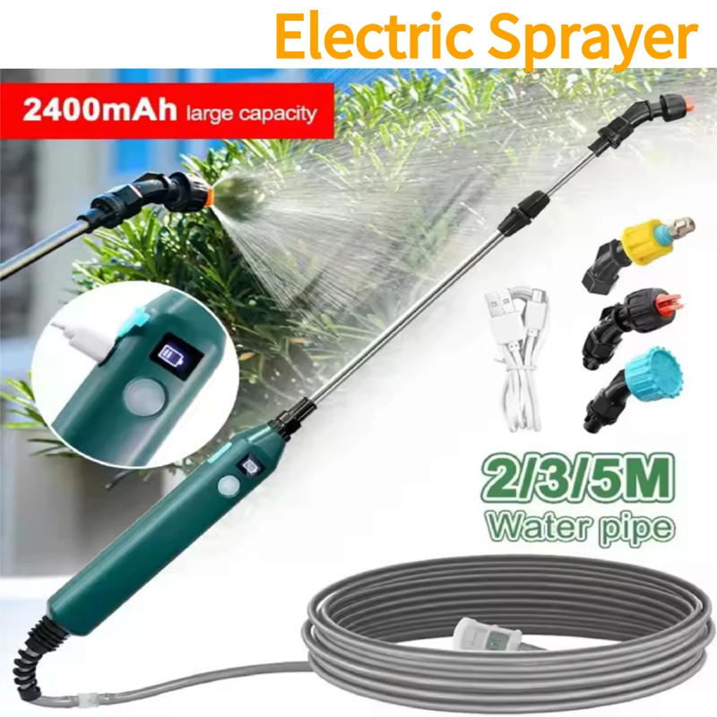 Electric Sprayer Telescopic Wand Rechargeable Garden Sprayer Wand Electric Water