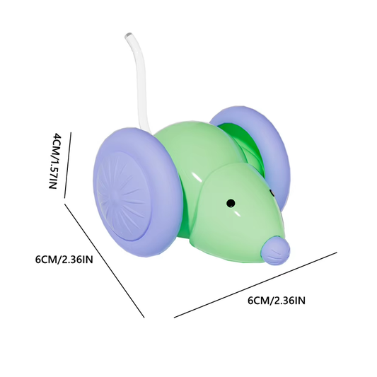 Rechargeable Pet Toys Electric Mouse Car Interactive Cat Toys with Intelligent O