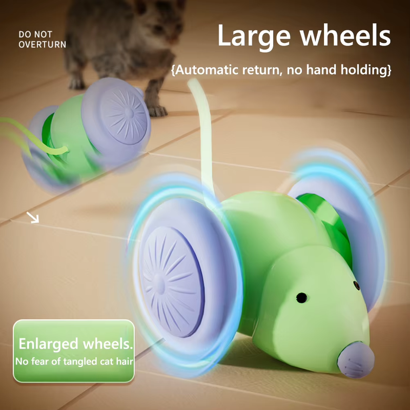 Rechargeable Pet Toys Electric Mouse Car Interactive Cat Toys with Intelligent O
