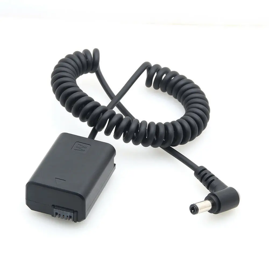 DC Coupler Dummy Battery Power Cable Adapter, Fit for Sony A7, A7R, A7S II, A510