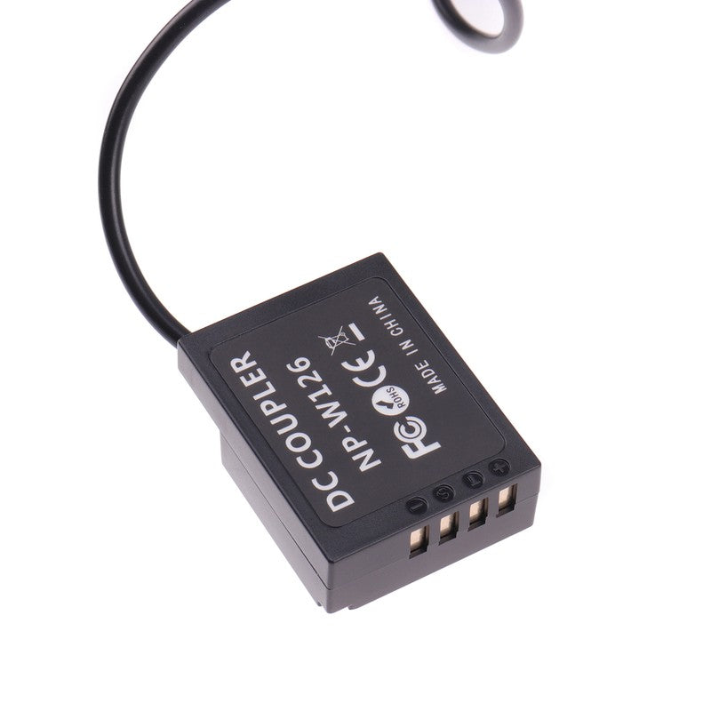 NP-W126 Dummy Battery Adapter +Type C Cable for Fujifilm X-S10 XT1 XT2 XT3 XT10