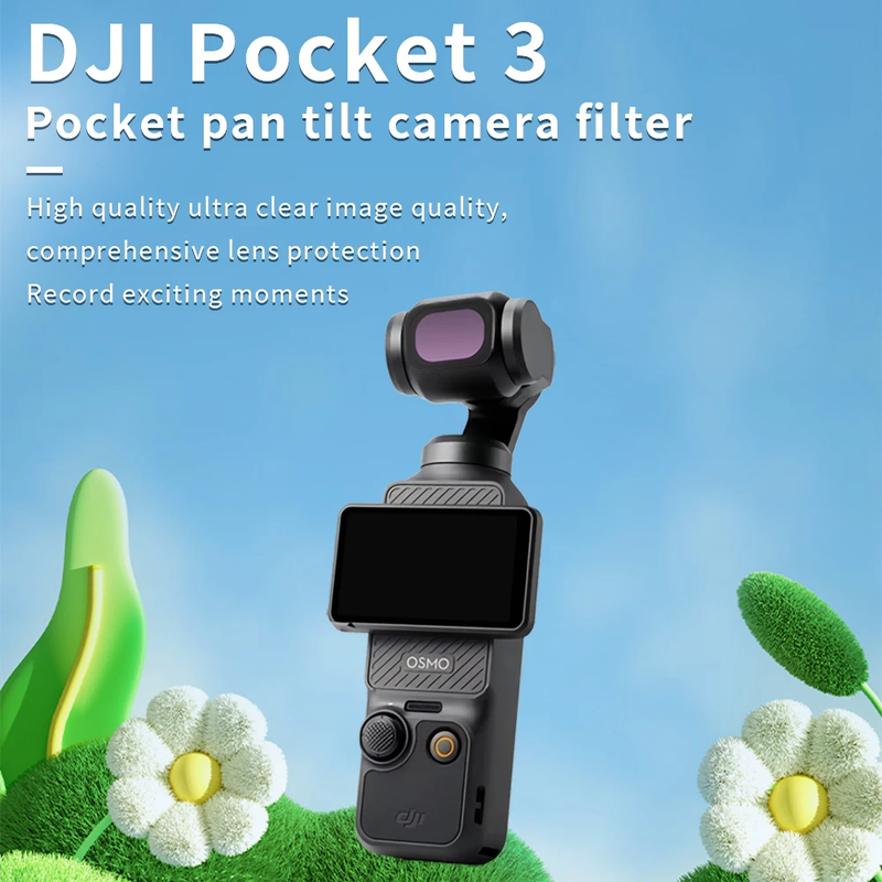 Sports Camera Filter Set for DJI Osmo Pocket 3 UV CPL ND/PL Black Mist 1/8 Adjus