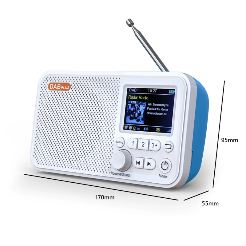 C10 Digital Desk Alarm Clock DAB DAB+ FM Bluetooth Broadcasting Radio 2.4Inch Co