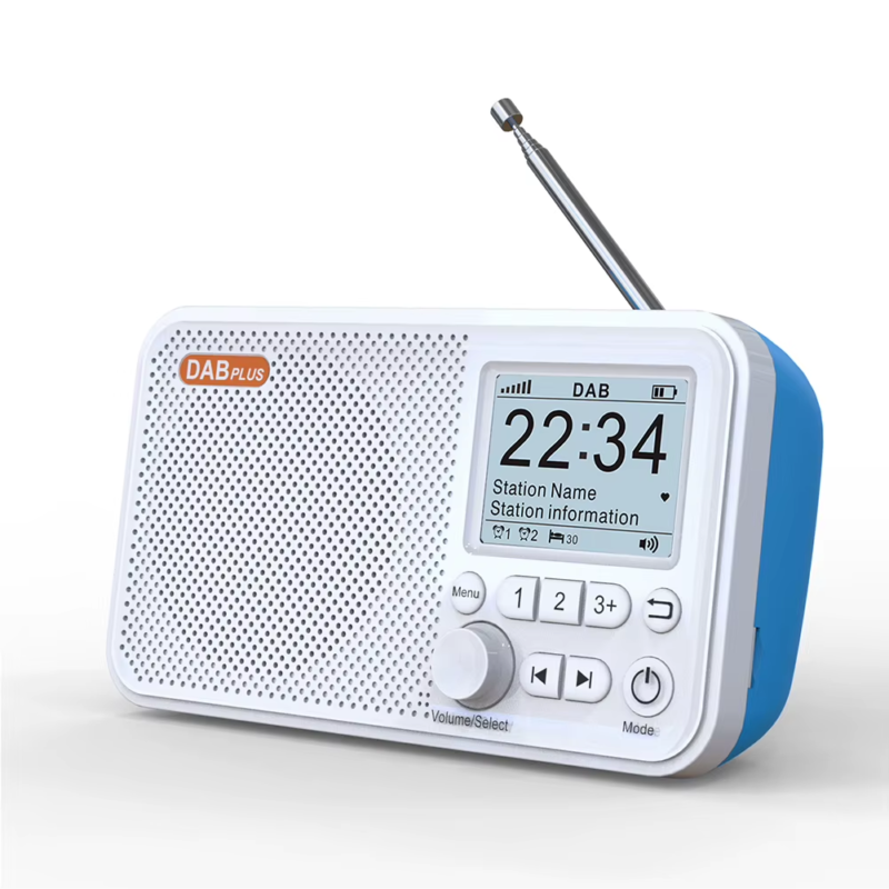 C10 Digital Desk Alarm Clock DAB DAB+ FM Bluetooth Broadcasting Radio 2.4Inch Co