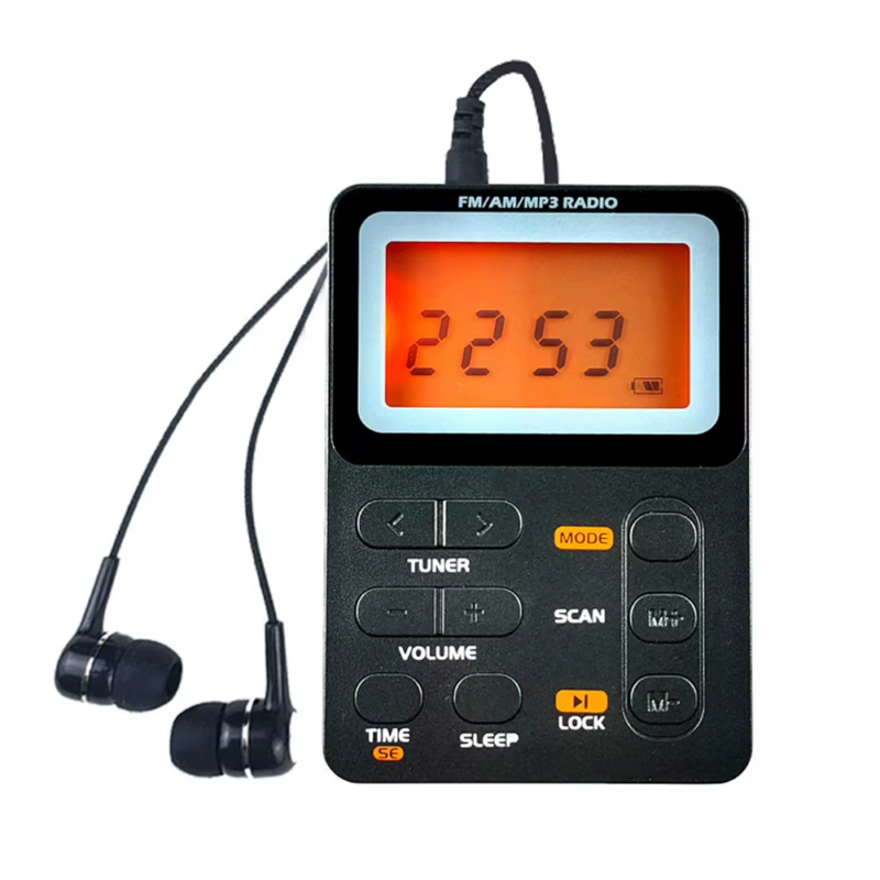 C10 Digital Desk Alarm Clock DAB DAB+ FM Bluetooth Broadcasting Radio 2.4Inch Co