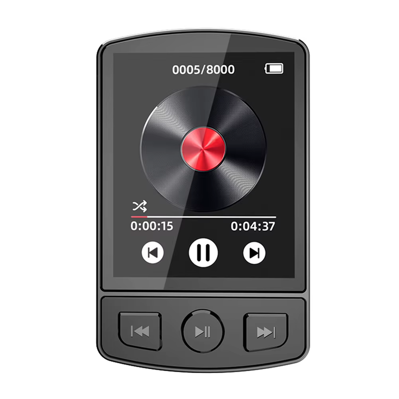 Portable MP3 Player with Clip Hifi Sound Bluetooth 5.2 1.8 Inch Screen FM Radio