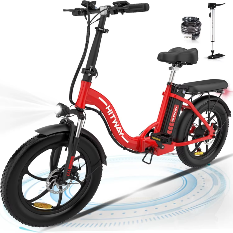 Electric Bike 20'' Fat Tire Ebikes 250W 36V E Bike 35-90KM Electric Folding Bike