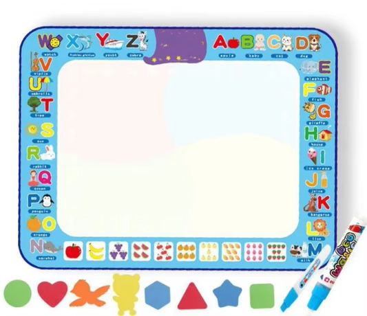 Coolplay Magic Water Drawing Mat Coloring Doodle Mat with Magic Pens Montessori