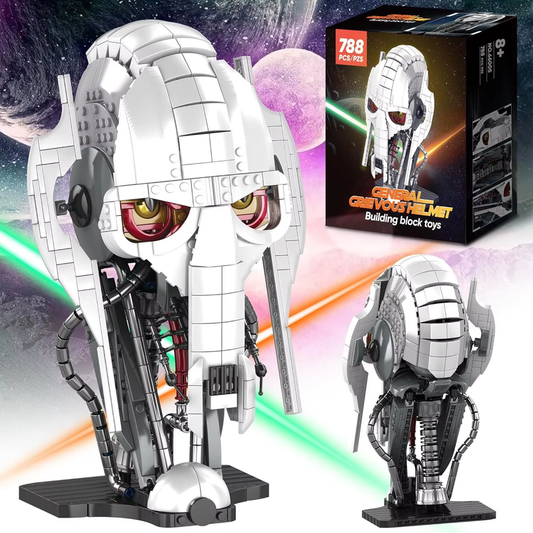 788Pcs MOC Idea General Grievous Helmet Building Blocks Bricks Model Helmet Coll