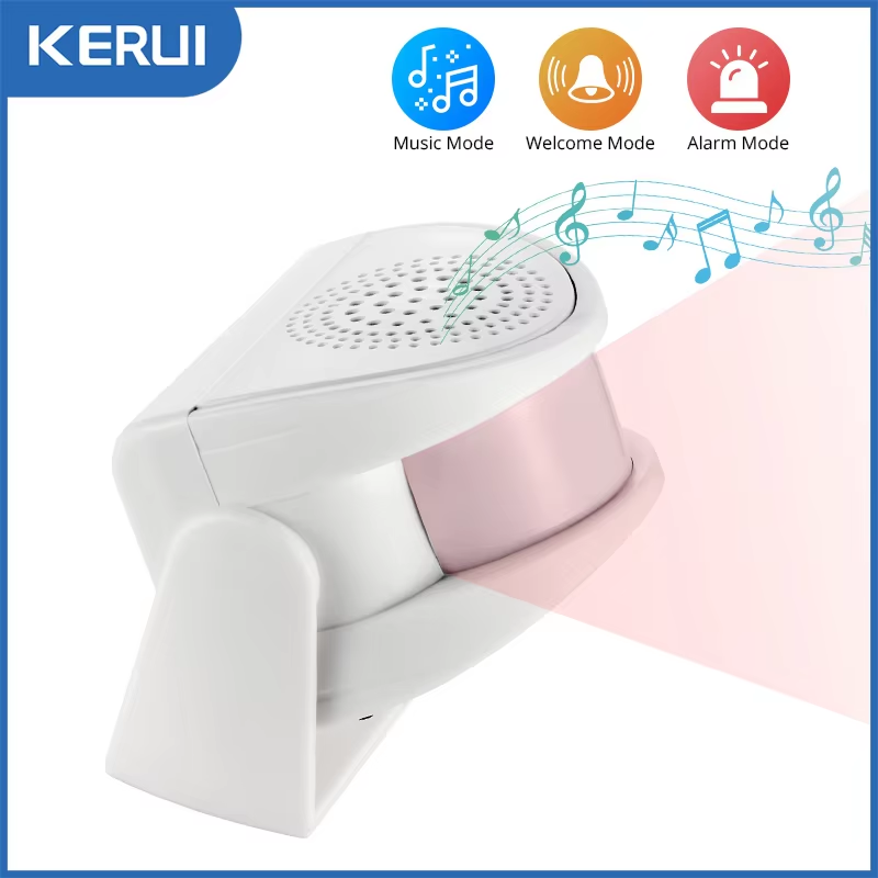 M5 32 Songs Wireless PIR Motion Sensor Door Bell Shop Visitor Alert Chime Alarm