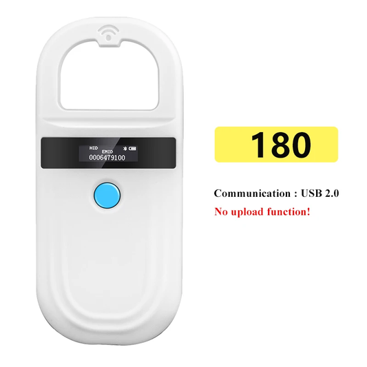 Handheld 134.2Khz 125Khz Animal RFID Reader Pet Cat Dog Microchip Scanner FDX-B
