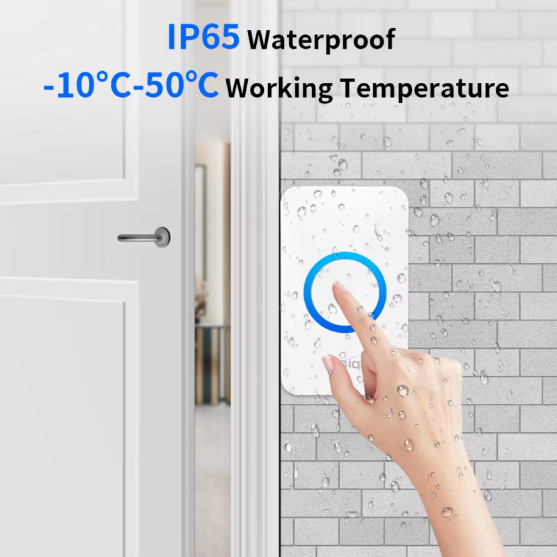 IP65 Waterproof Wireless Doorbell Smart Home Outdoor Door Bell 60 Ringtone 5 Vol