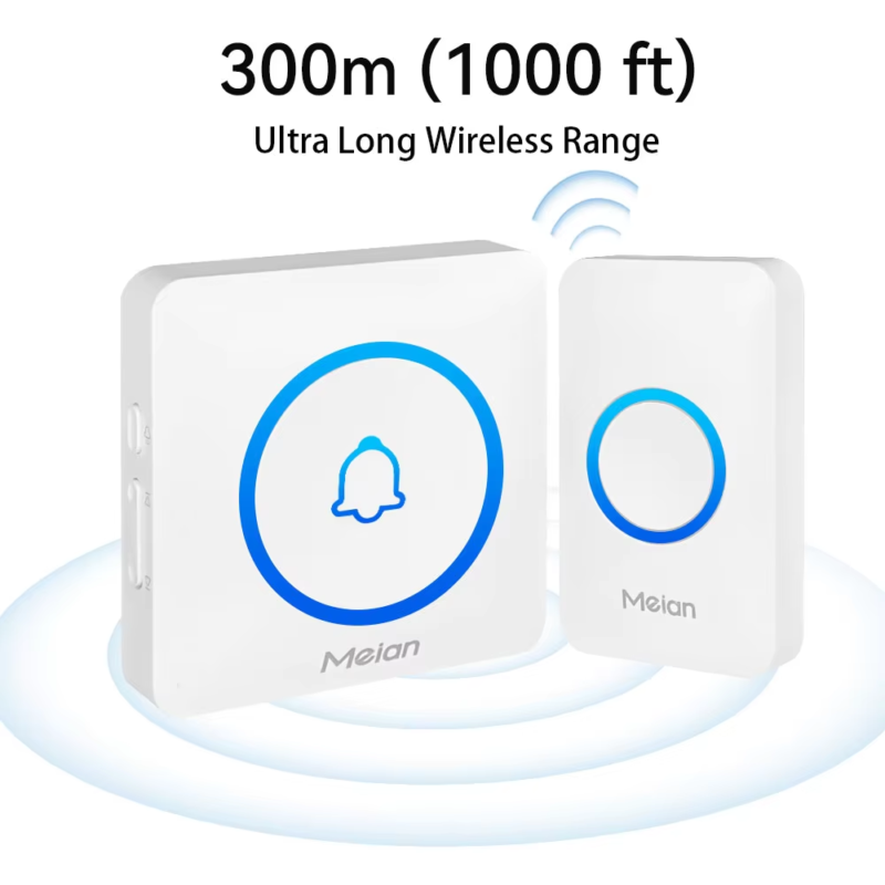 IP65 Waterproof Wireless Doorbell Smart Home Outdoor Door Bell 60 Ringtone 5 Vol