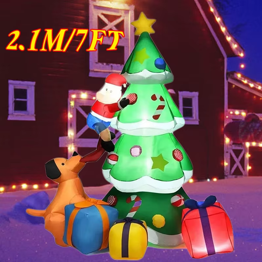 Christmas Tree 2.1M Giant Christmas Decoration Inflatable Toy Model Dog Santa Cl