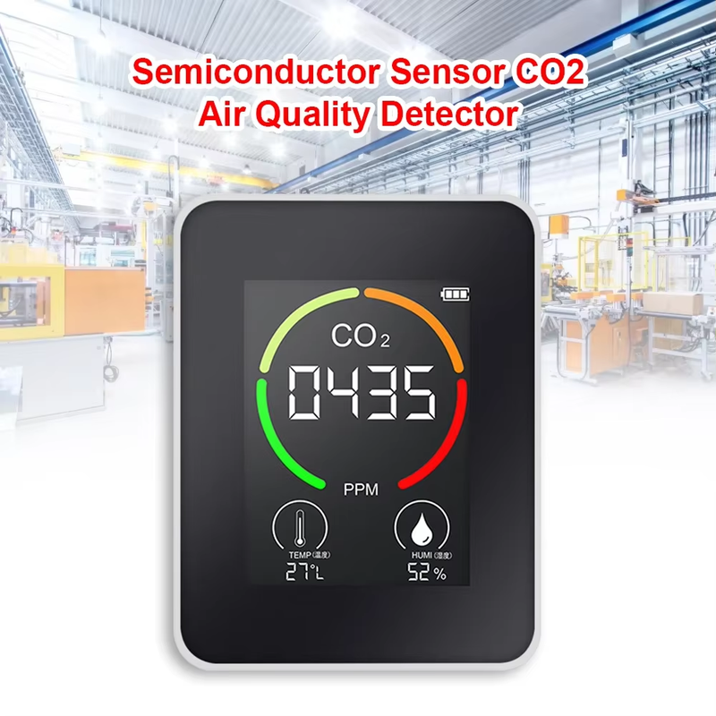 Sensor Air Quality Monitor 3 in 1 Sensor Co2 Meter Temperature and Humidity Dete