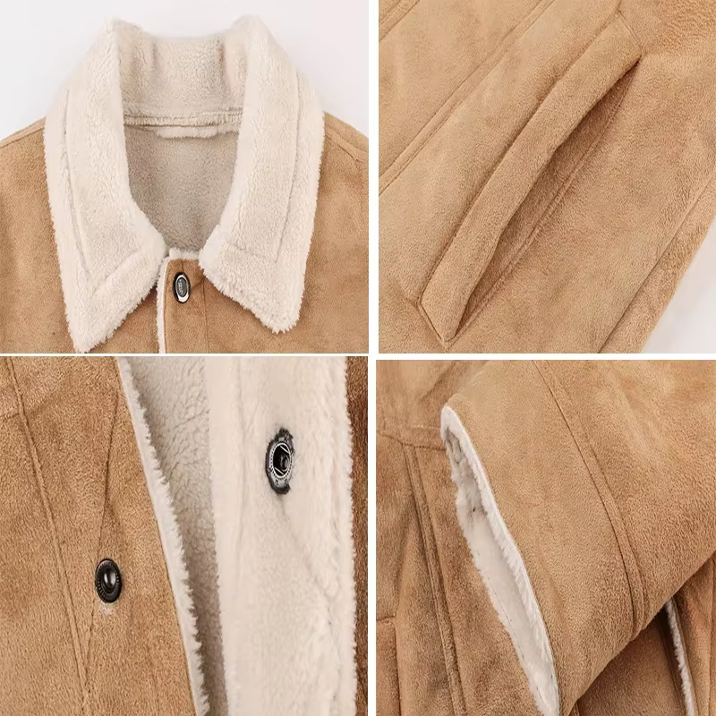 Winter Men Bomber Jacket Motorcycle Casual Mens Thick Fleece Army Tactical Coats
