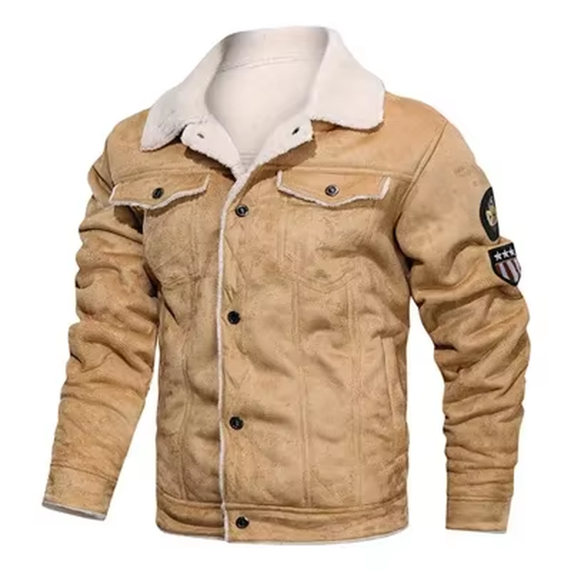 Winter Men Bomber Jacket Motorcycle Casual Mens Thick Fleece Army Tactical Coats