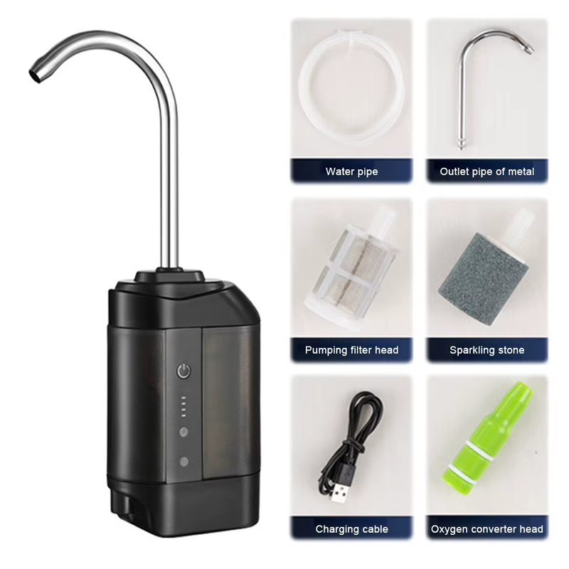 Fishing Oxygen Pump Intelligent Sensor Portable Air Pump with LED Light Water Di