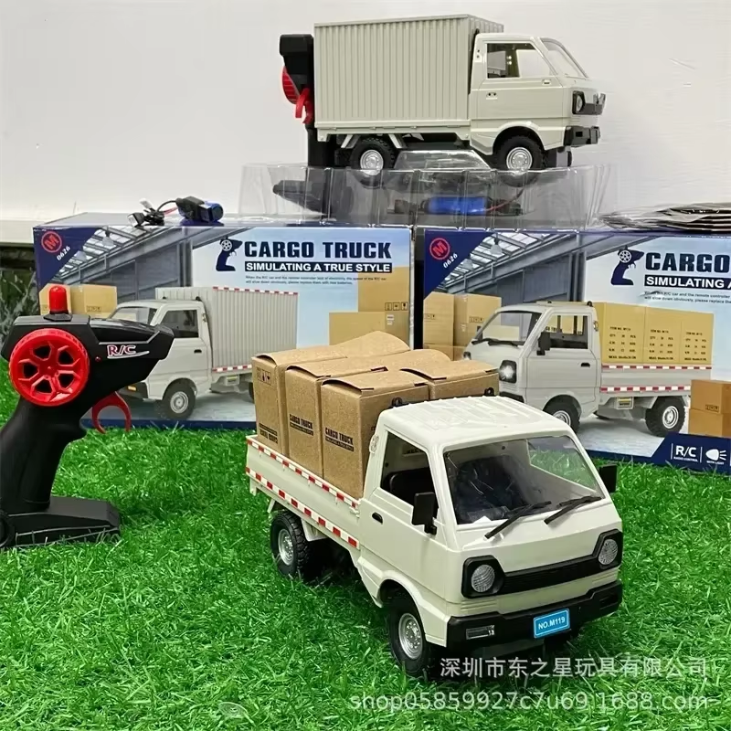 1:10/1:16 Wpl D12 Rc Car Simulation Drift Climbing Truck Led Light Cargo Rc Elec