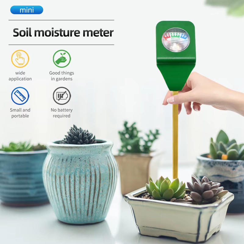 Mini Soil Tester Soil Moisture Sensor Meter Hygrometer Metal Probe Garden Plant