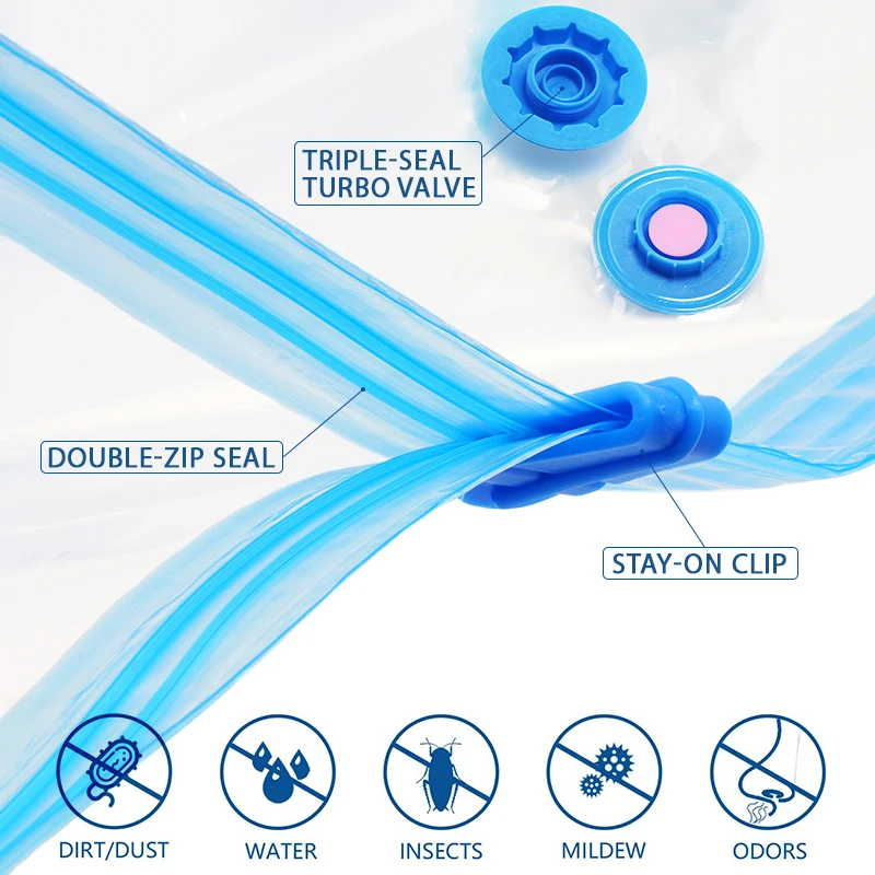 Vacuum Storage Bags Wardrobe Organizer Vacuum Seal Bag Space Saving Bags for Clo