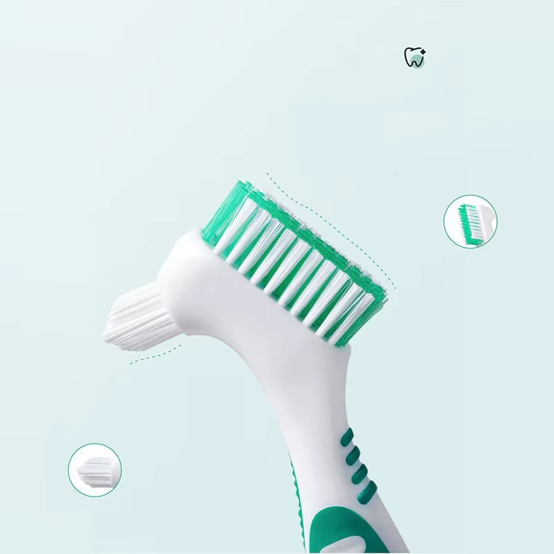 1Pc Denture Toothbrush Cleaning Brush Double Sided Denture Brush Invisible Brace