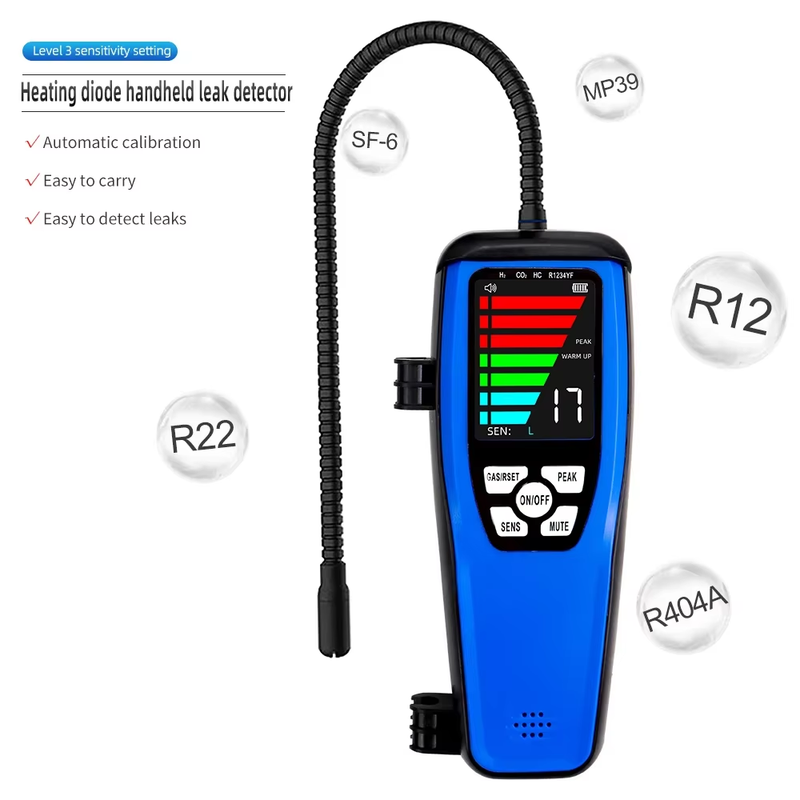 LD-200 Heating Diode Handheld Leak Detector Air Conditioning Refrigeration Syste