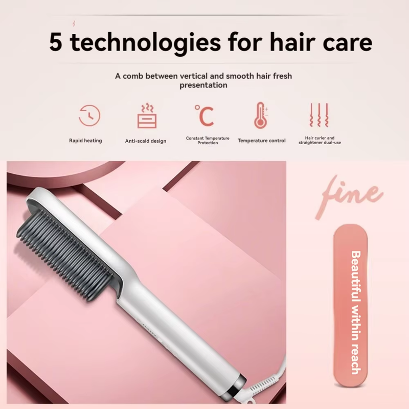 Hair Straightening Comb Device Negative Ion Does Not Hurt Hair Straightening Pla